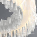 Home artistic decoration folds acrylic pendant light